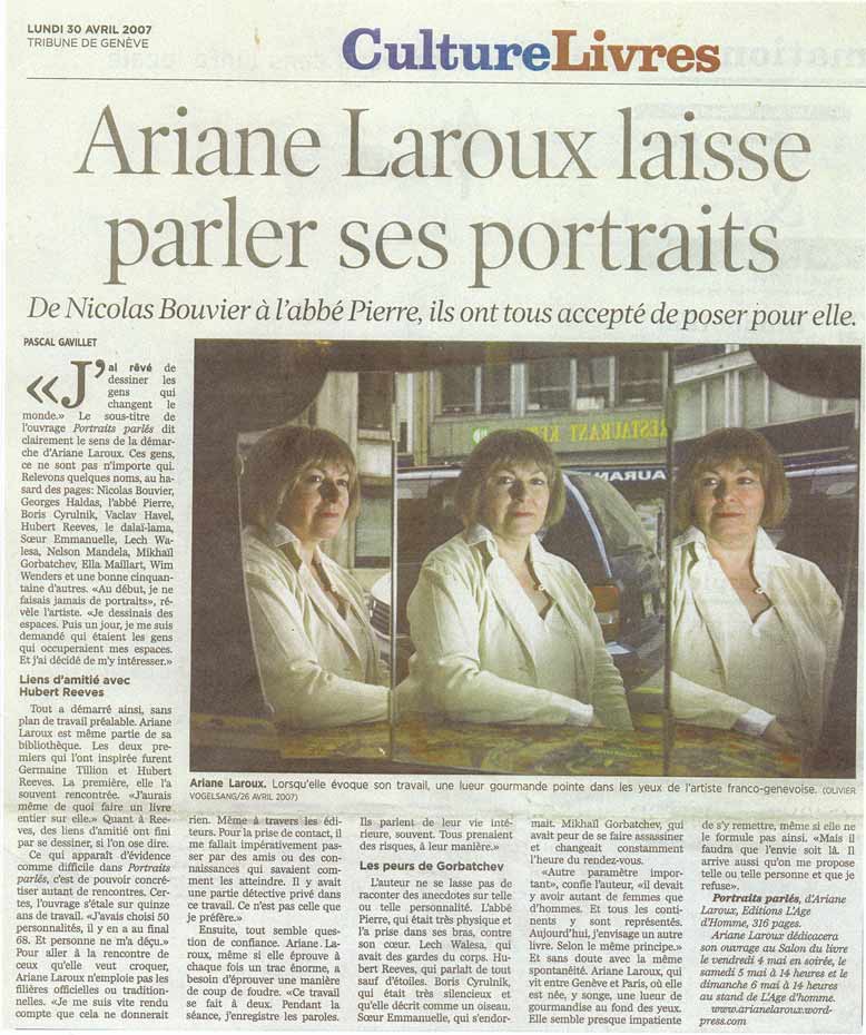 Ariane Laroux Portraits parlés